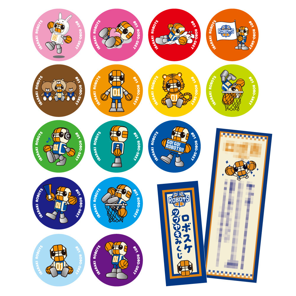 【ブラインド】ロボスケツブヤキみくじ付缶バッジ 詳細画像 1カラー 1