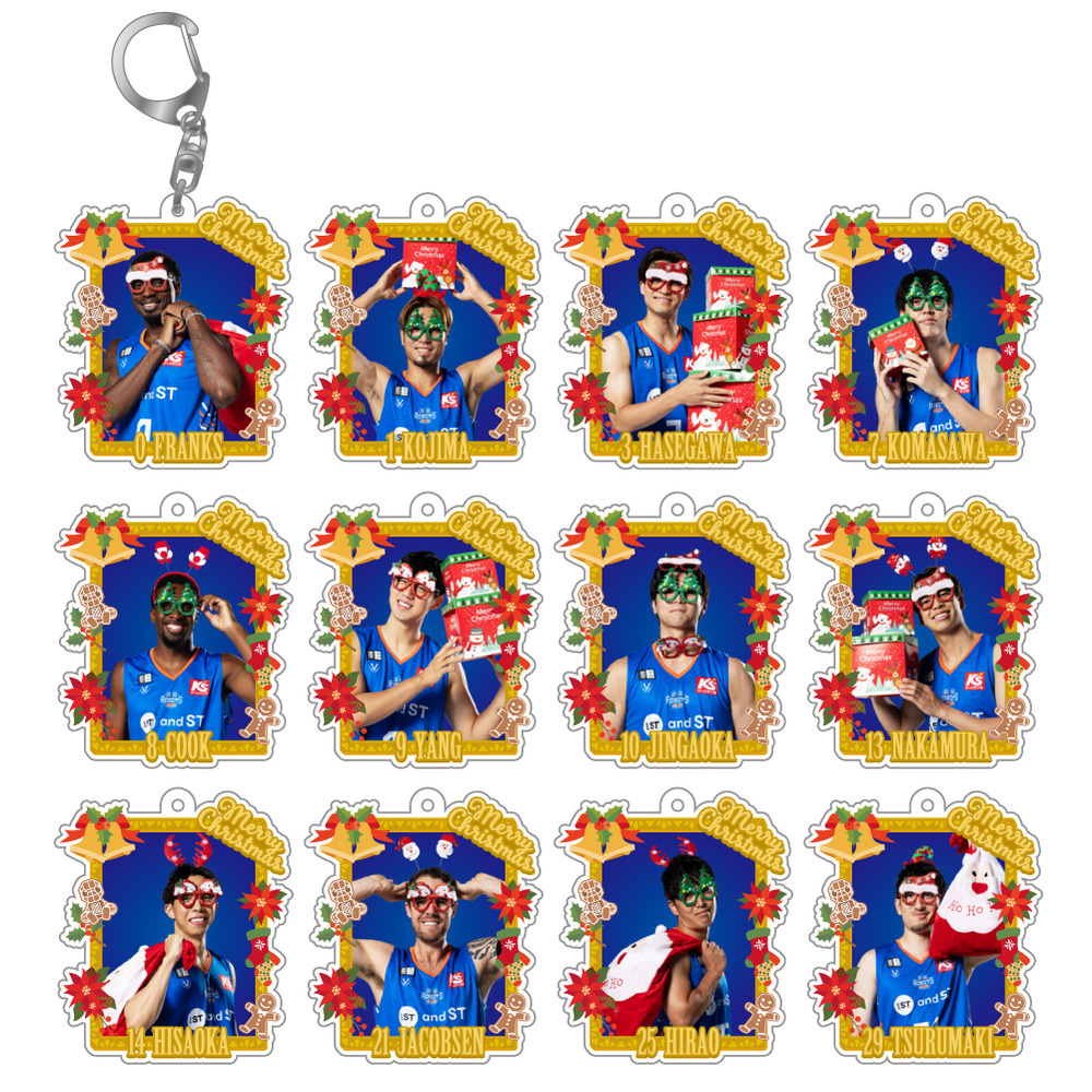 【ガチャ】25-26 選手クリスマスオーナメント風キーホルダー 詳細画像 1