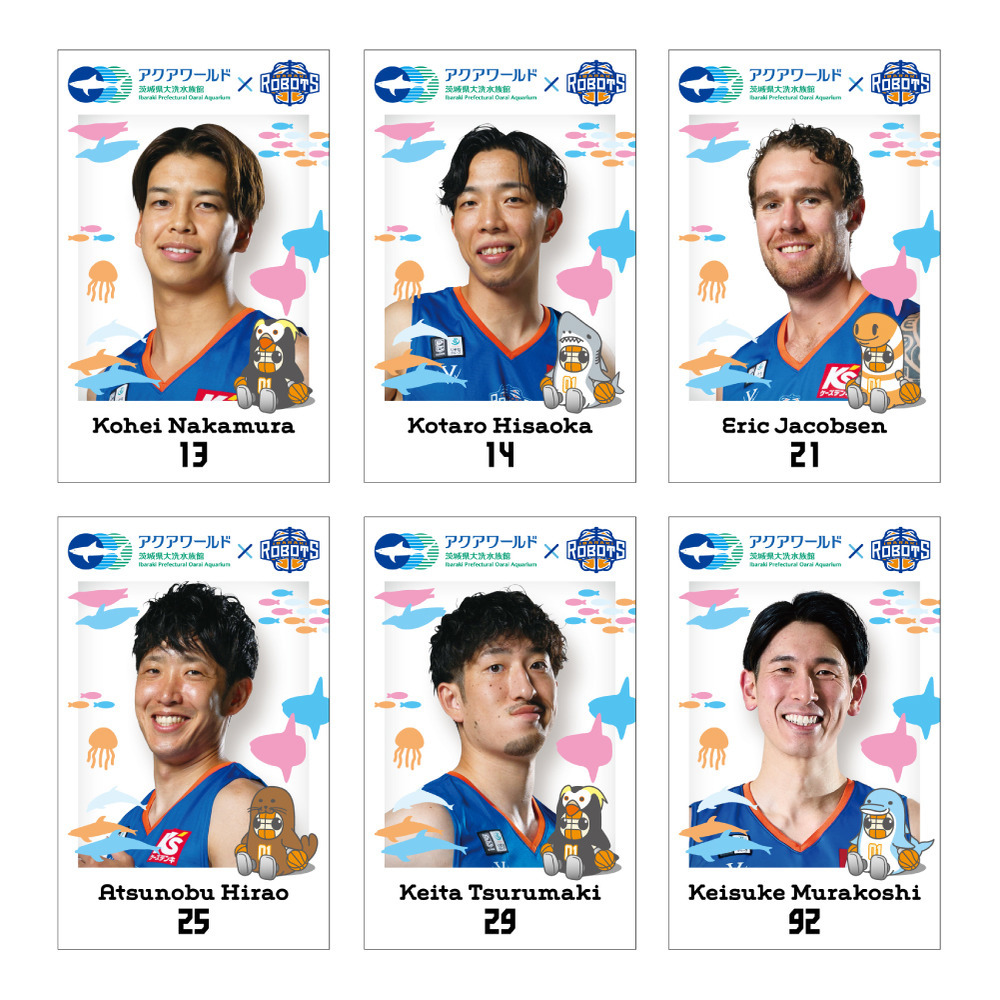 アクアワールド・大洗&times;茨城ロボッツ　チェキ風トレカ 詳細画像 3