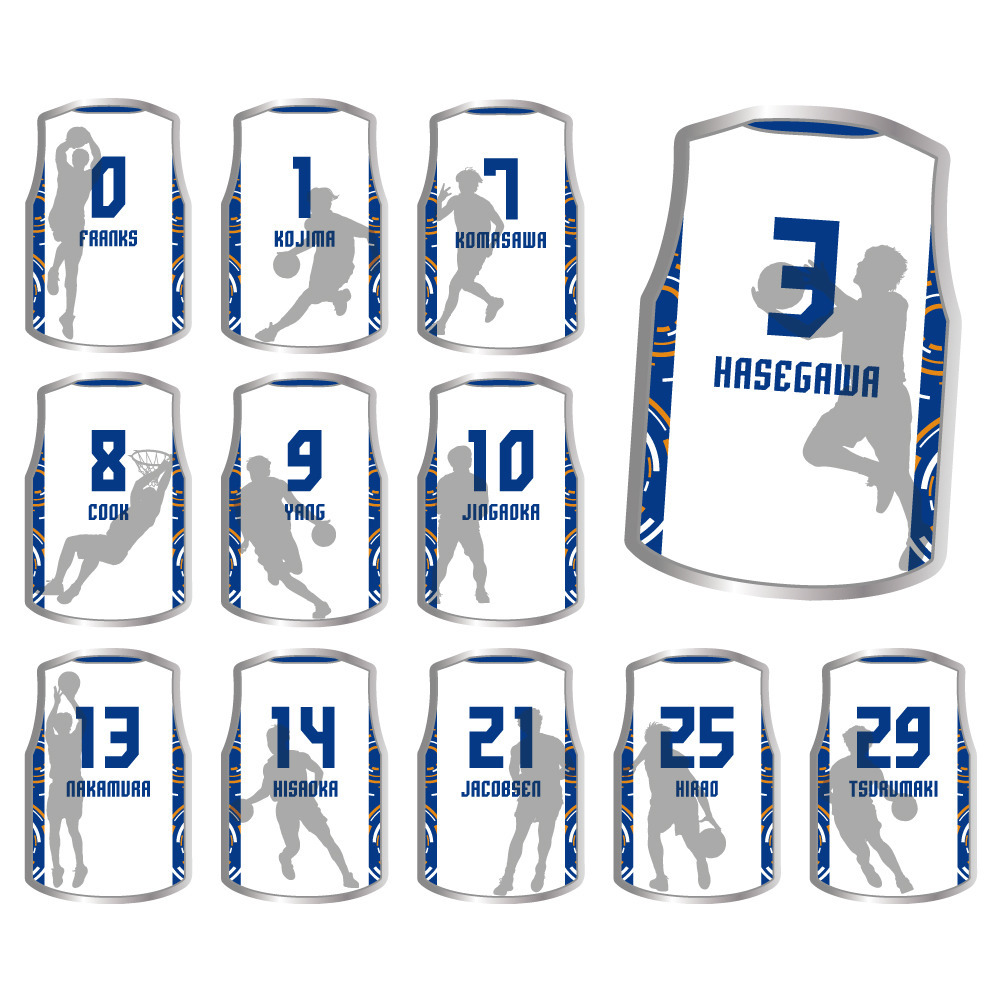 【ブラインド】ユニフォーム型ピンバッジ（アウェー） 詳細画像 1