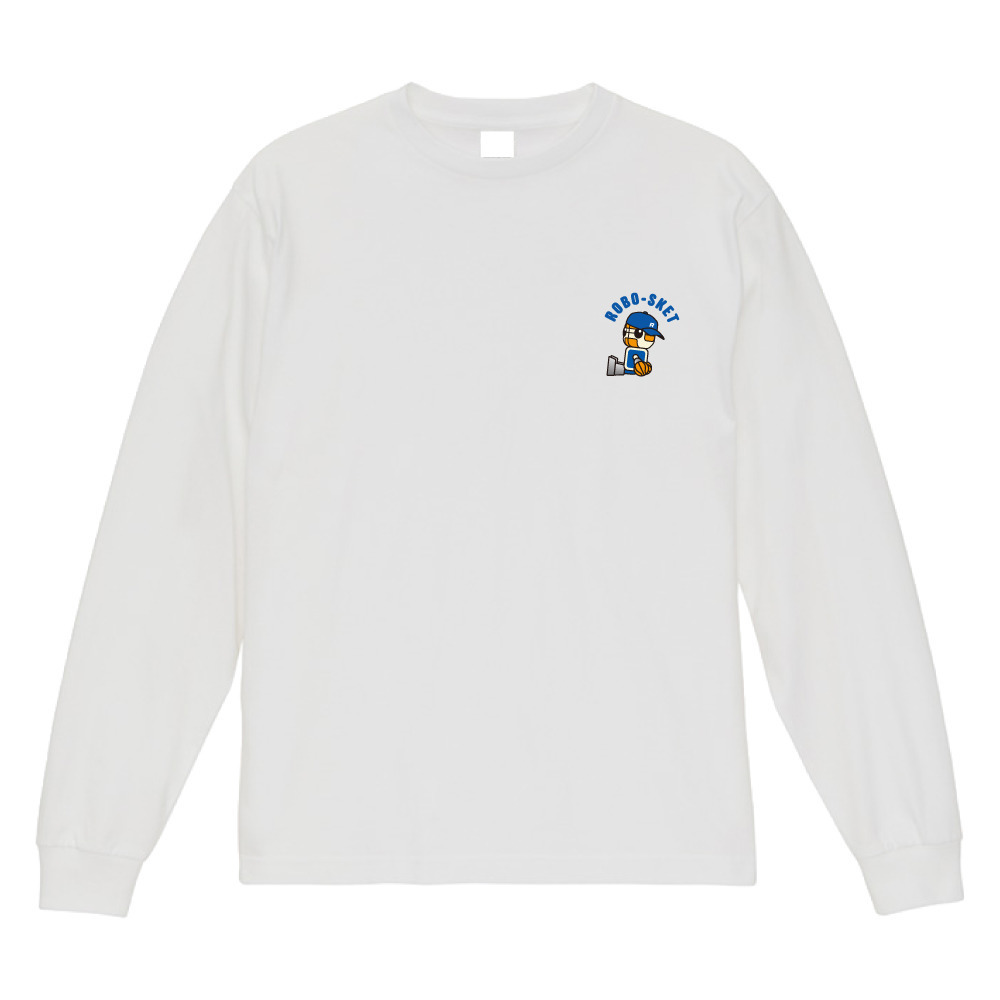 CAPロボスケ 刺繍ロングTシャツ 詳細画像 ホワイト 2