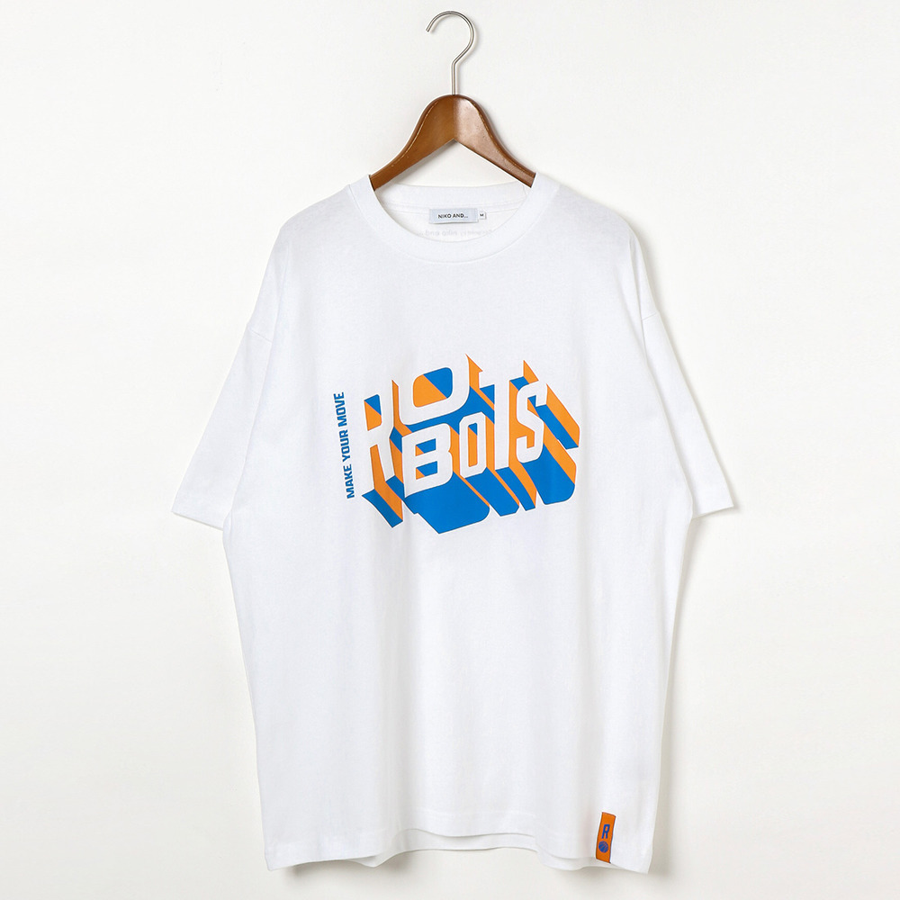 25-26 niko and ... コラボ Tシャツ 詳細画像 ペールホワイト 2
