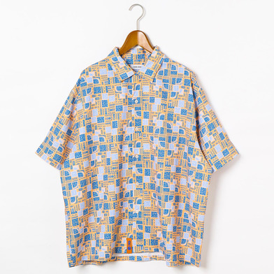 25-26 niko and ... コラボ バスケット柄シャツ