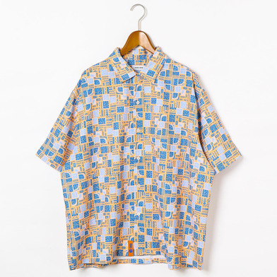 25-26 niko and ... コラボ バスケット柄シャツ