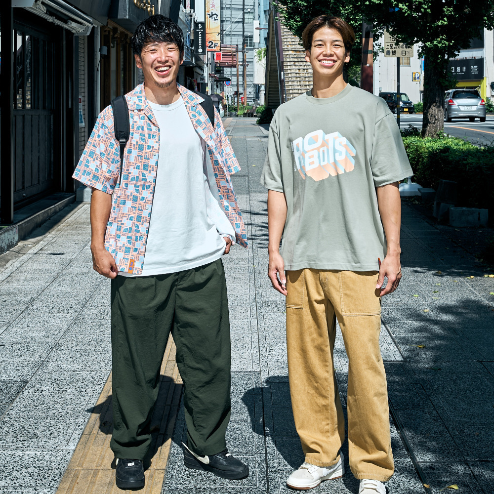 25-26 niko and ... コラボ バスケット柄シャツ 詳細画像 3
