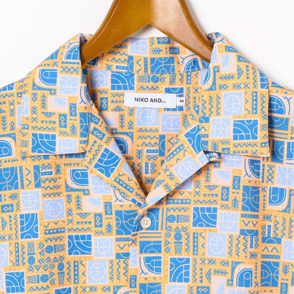 25-26 niko and ... コラボ バスケット柄シャツ 詳細画像 1カラー 6