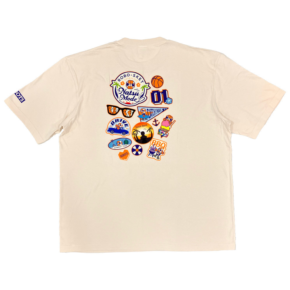【期間限定受注販売】ロボスケ夏モード。BIG Tシャツ 詳細画像 ライトベージュ 4