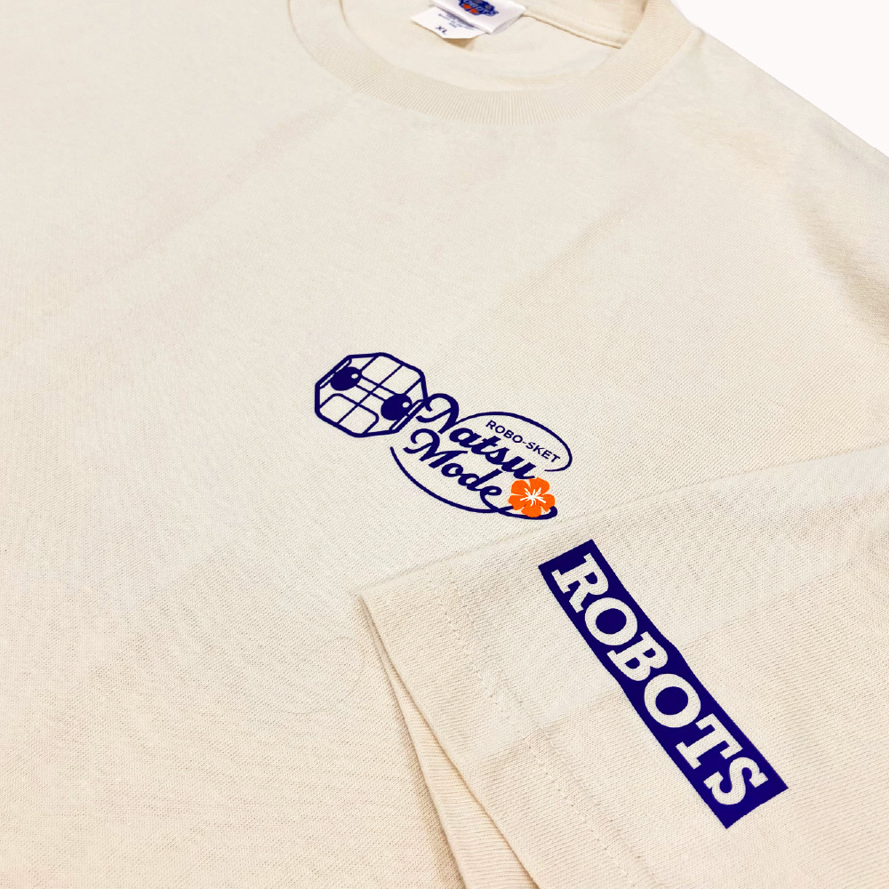【期間限定受注販売】ロボスケ夏モード。BIG Tシャツ 詳細画像 ライトベージュ 5