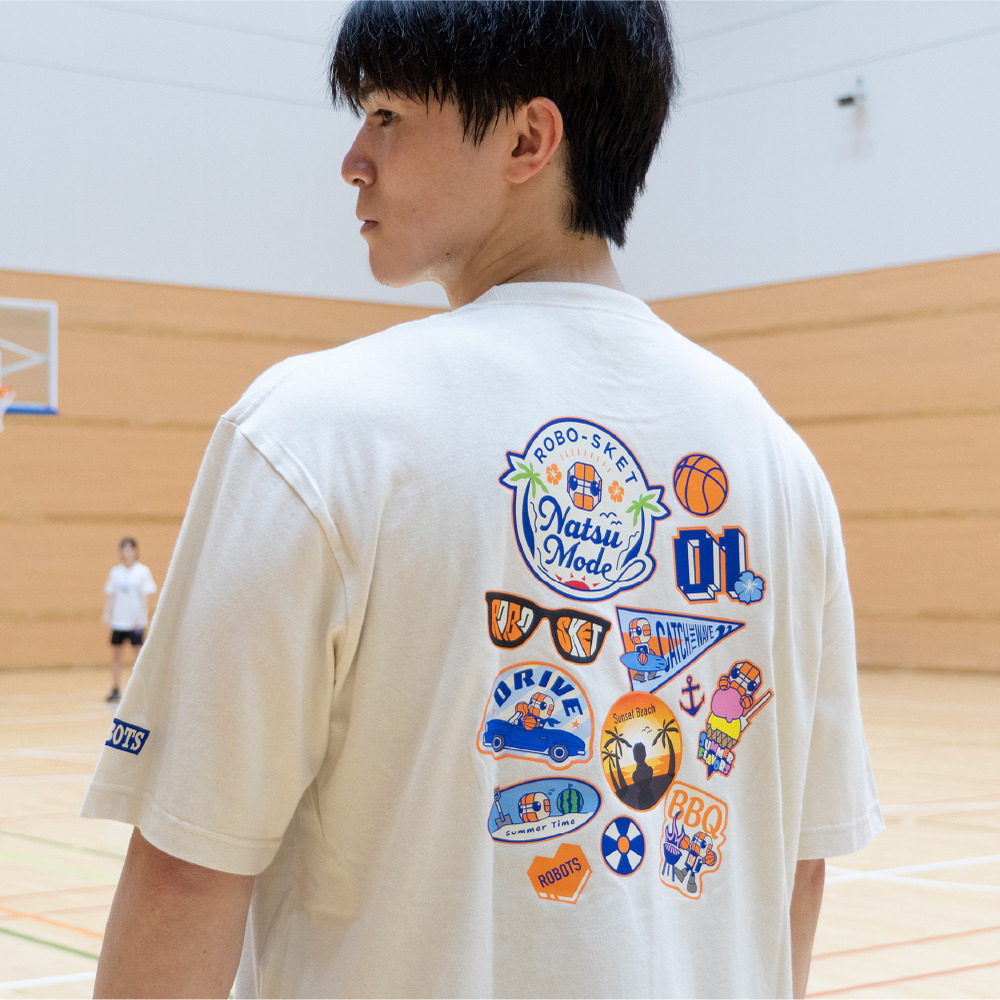 【期間限定受注販売】ロボスケ夏モード。BIG Tシャツ 詳細画像 ライトベージュ 7