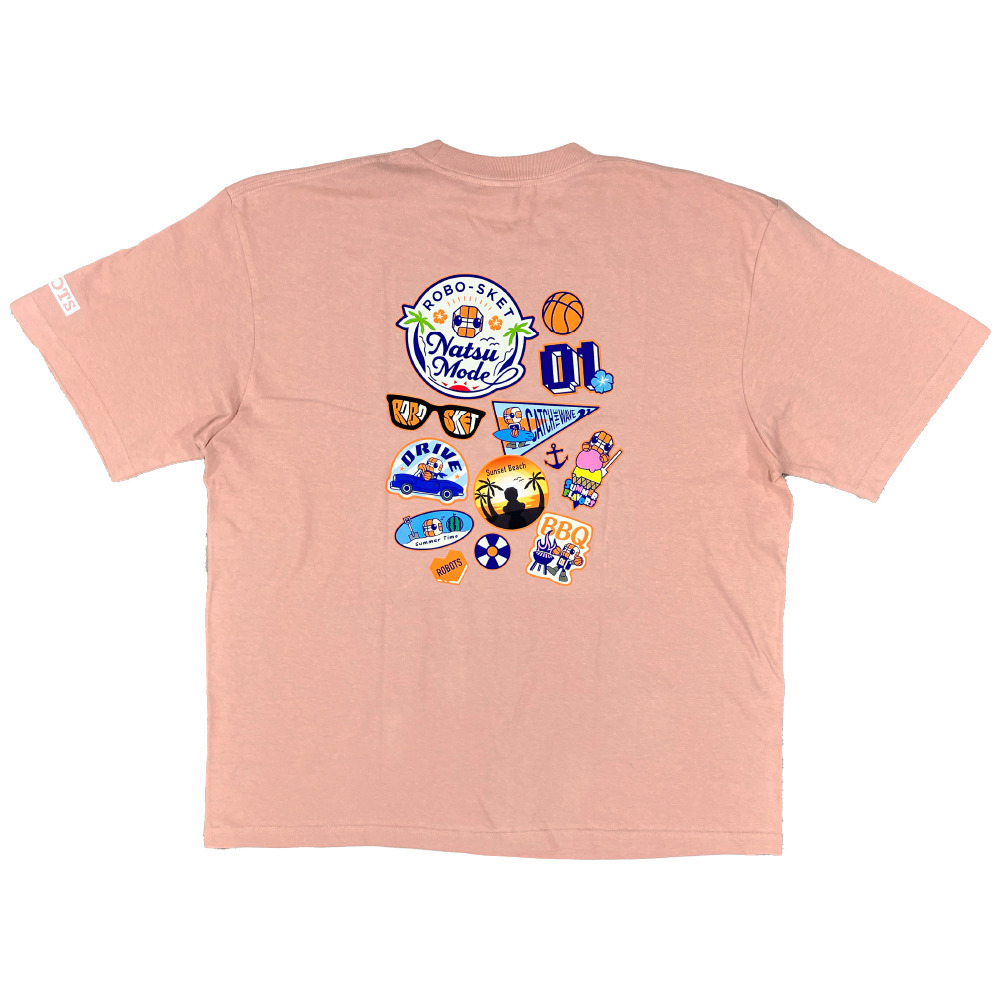 【期間限定受注販売】ロボスケ夏モード。BIG Tシャツ 詳細画像 ダスティピンク 2