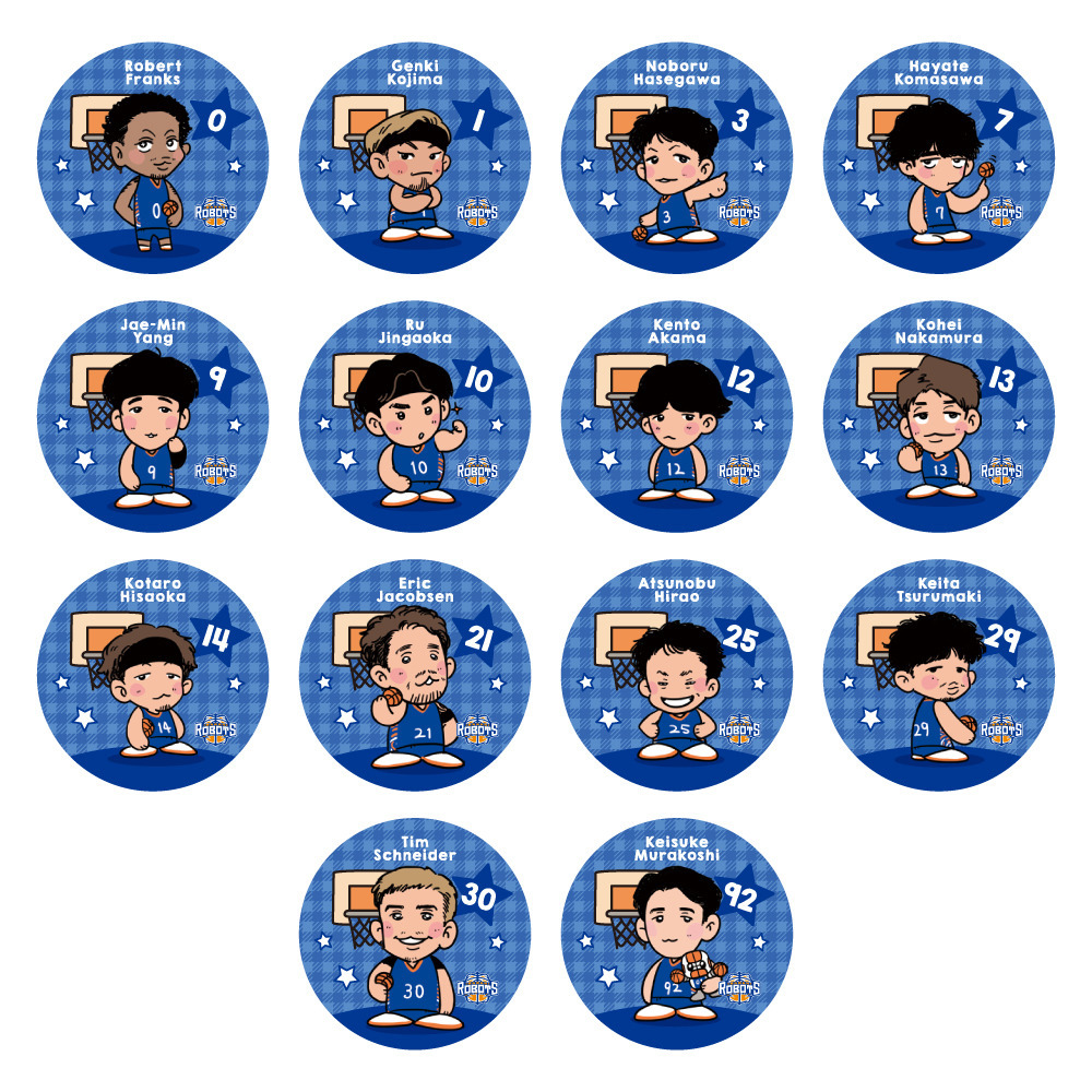 【ガチャ】25-26ゆるロボ ぷにぷに缶バッジ 詳細画像 1カラー 1