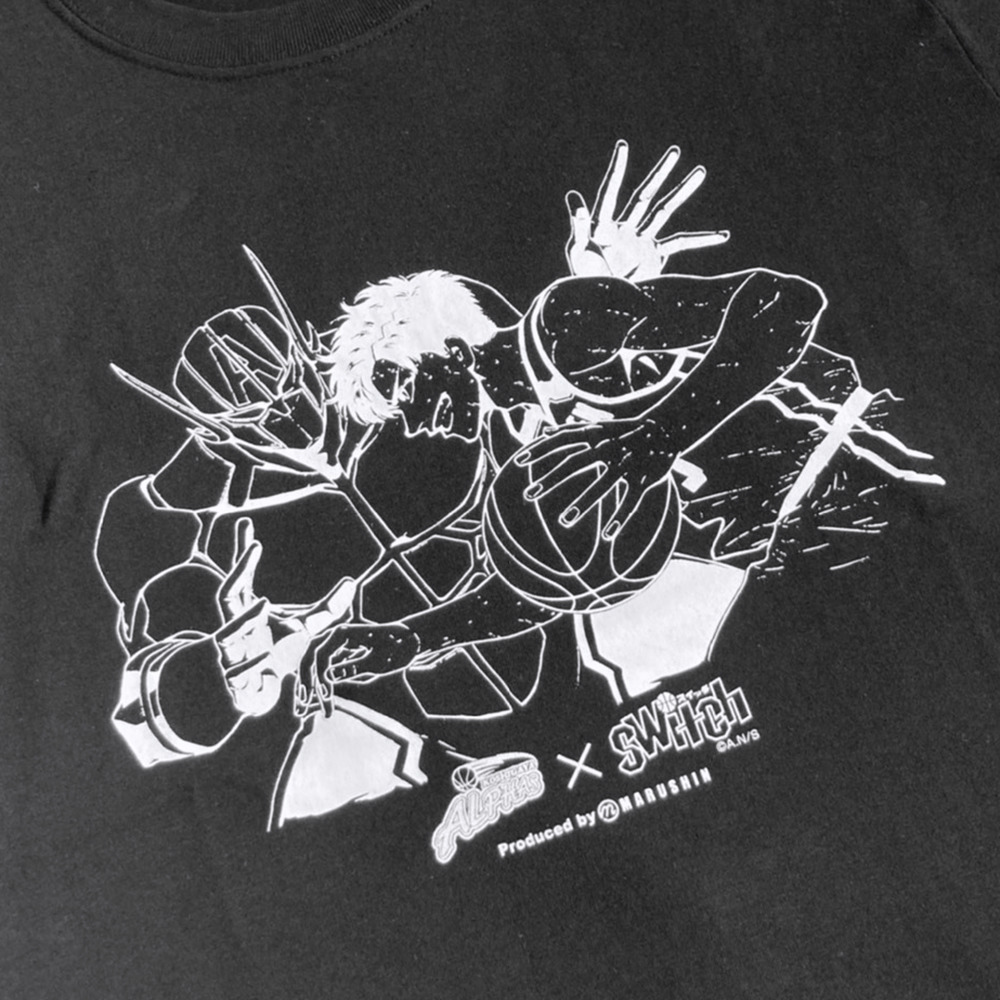 限定コラボアイテム Alphas Times Switch アルファマンvs橘雷夢1on1イラストtシャツ 黒 越谷アルファーズ B League Bリーグ 公式オンラインショップ 限定コラボアイテム Alphas Times Switch アルファマンvs橘雷夢1on1イラストtシャツ 黒 越谷アルファーズ B League Bリーグ 公式オンラインショップ