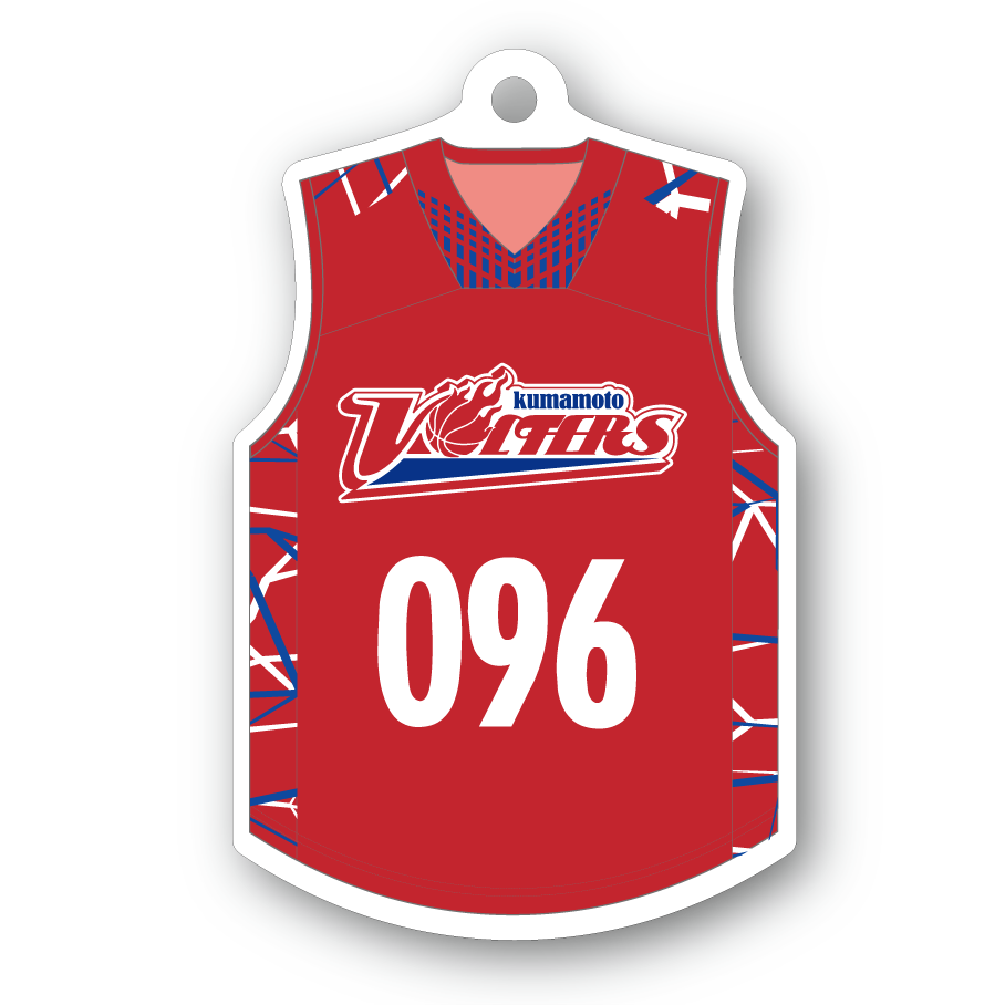 選手展開 ユニフォーム型アクリルキーホルダー 熊本ヴォルターズ B League Bリーグ 公式オンラインショップ