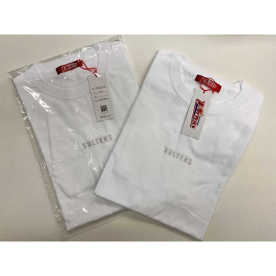 VOLTERS Simple Embroidery Cotton Tee【WHITE】