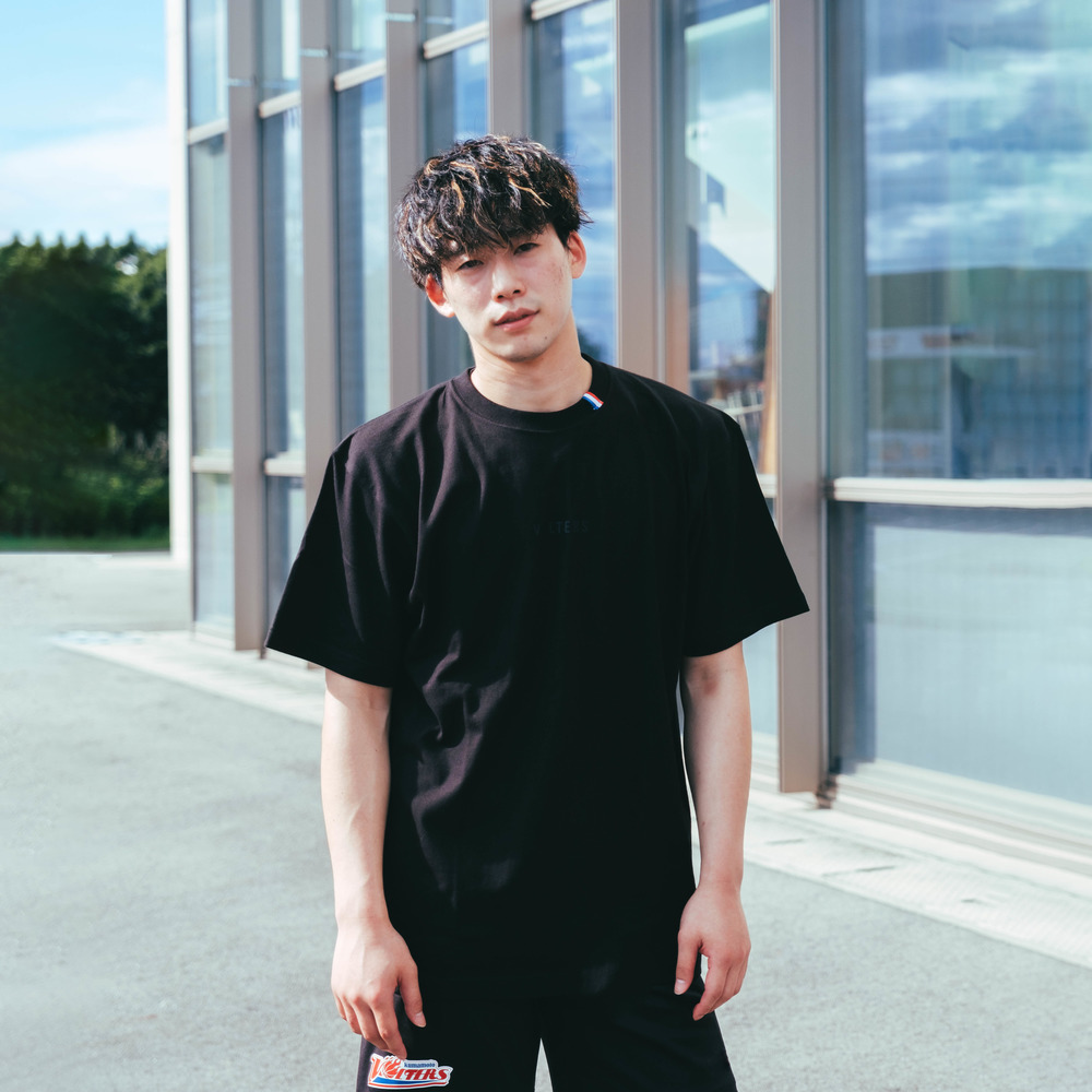 トリコロールTシャツ【WHITE・BLACK】 詳細画像 BLACK 1