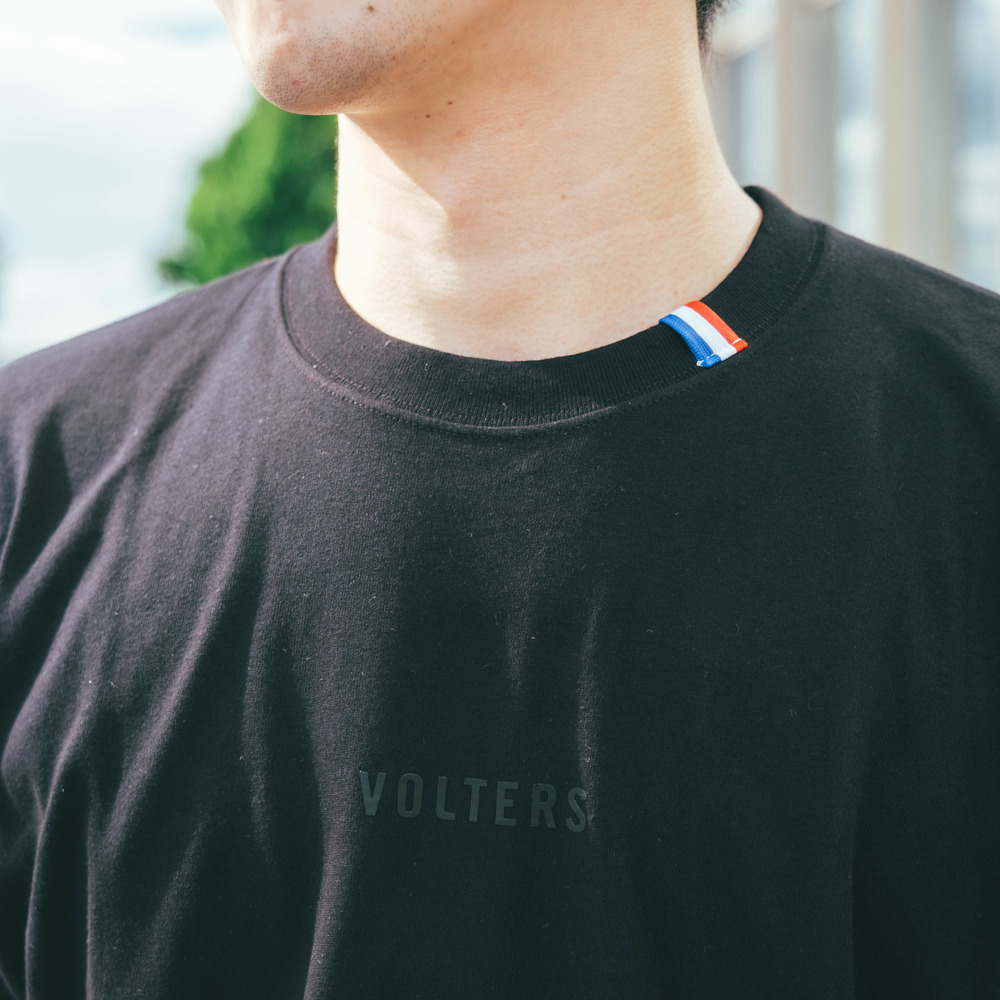 トリコロールTシャツ【WHITE・BLACK】 詳細画像 BLACK 2