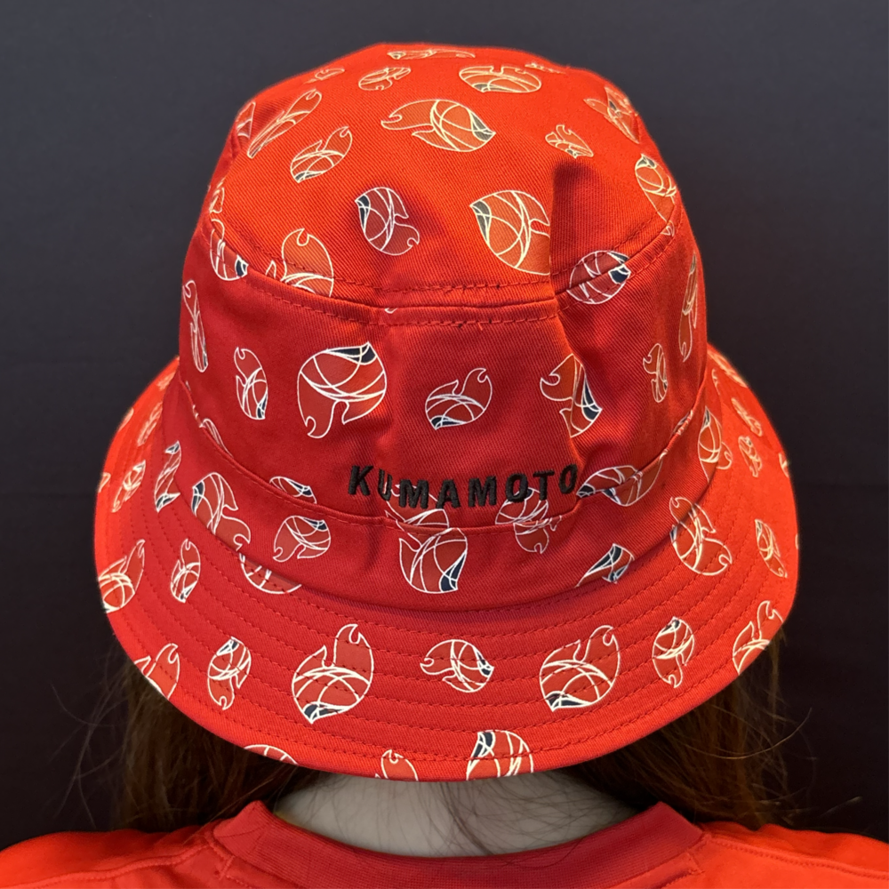 ハット　ロゴ総柄　RED/BLACK 詳細画像 レッド 3
