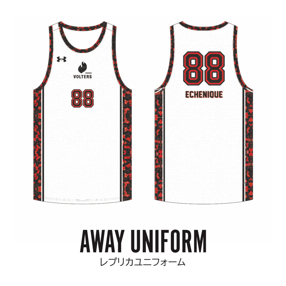 2025-26 season UA KUMAMOTO Rep UNIFORM TOPS AWAY【本体のみ】 詳細画像 ホワイト 1