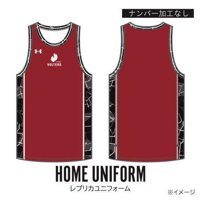 2025-26 season UA KUMAMOTO Rep UNIFORM TOPS HOME【ナンバーなし】