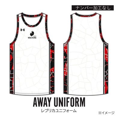 2025-26 season UA KUMAMOTO Rep UNIFORM TOPS AWAY【ナンバーなし】