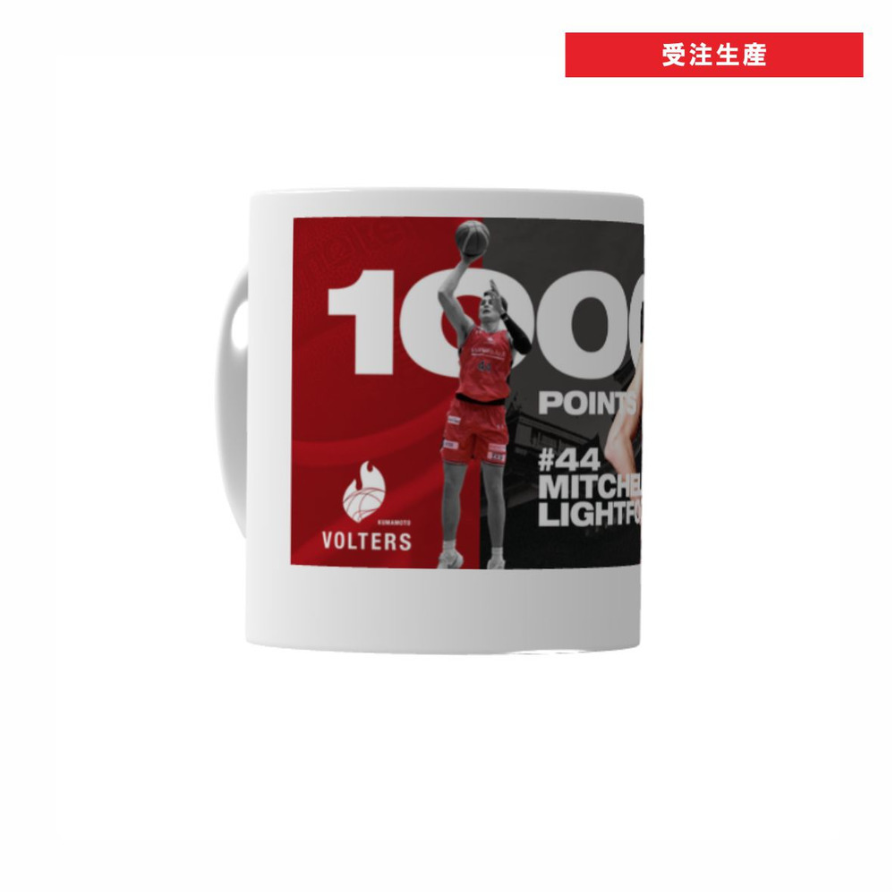#44 ミッチェル・ライトフット 1000ポイント達成！メモリアル マグカップ 詳細画像 - 1