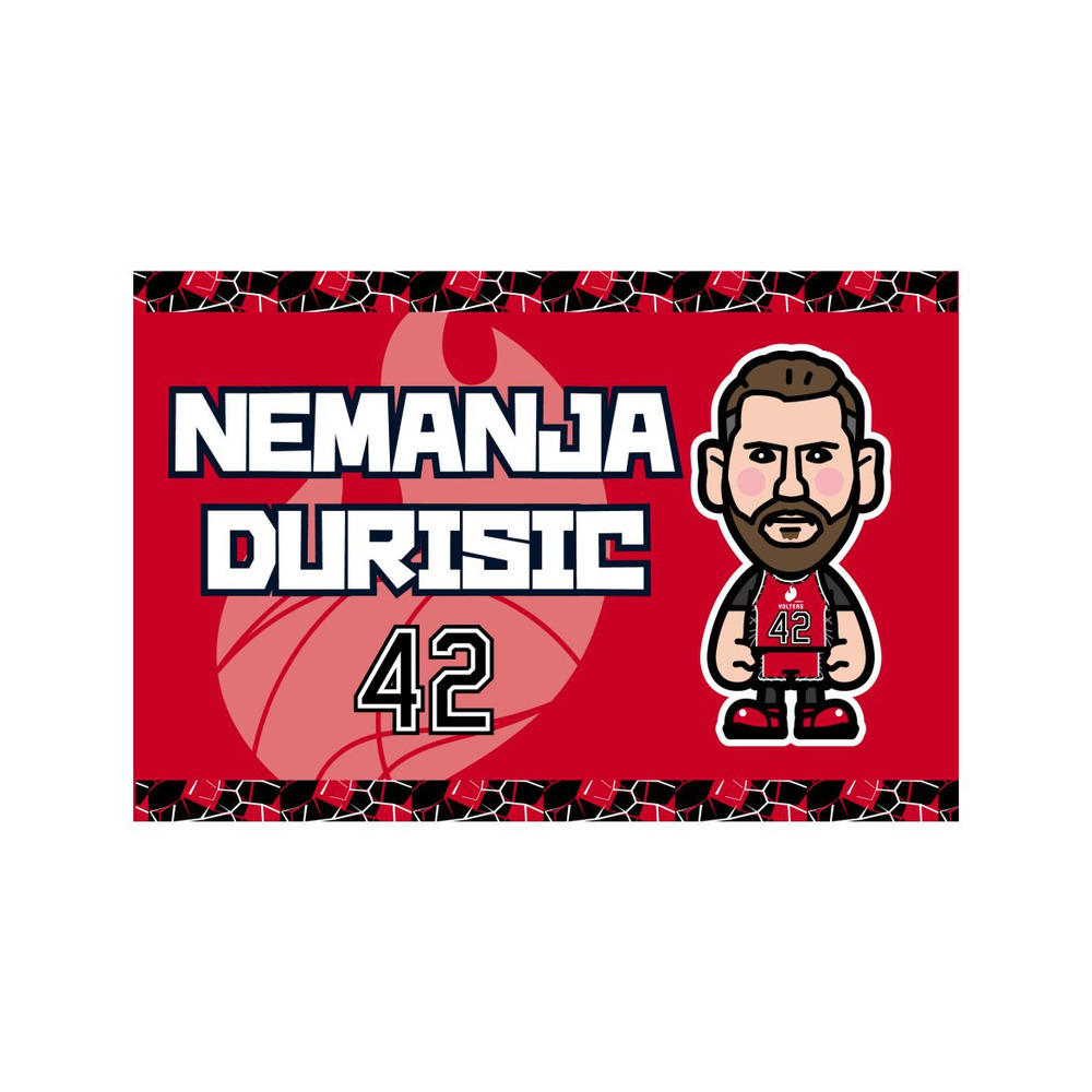 【アラキユウジ&times;VOLTERS】   選手タオル 詳細画像 #42 ネマンヤ・ジュリシッチ  (Nemanja Durisic) 1