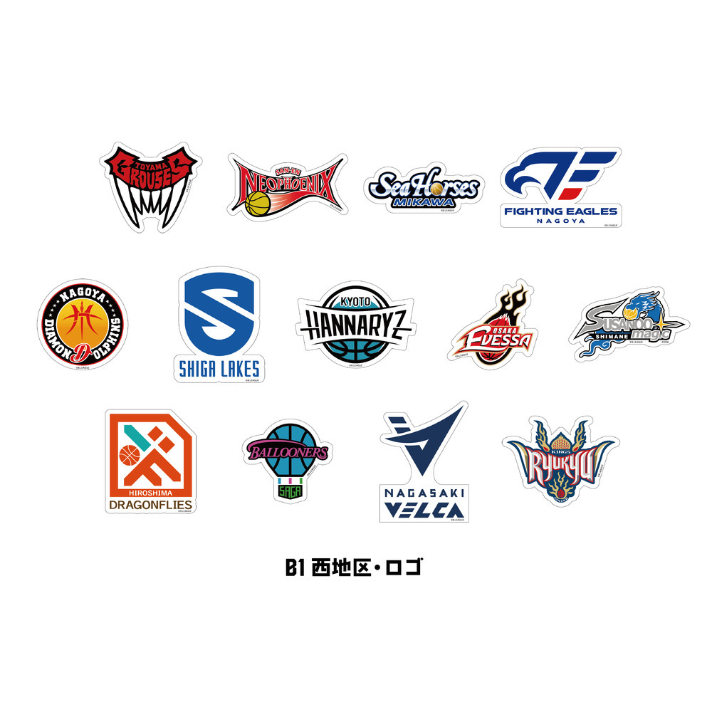 【B1 西地区ロゴ】シークレットアパレルステッカー 詳細画像 1カラー 1