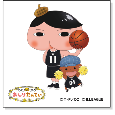 「りそなグループ B.LEAGUE ALL-STAR GAME WEEKEND 2026 IN NAGASAKI ×おしりたんてい」コラボステッカー