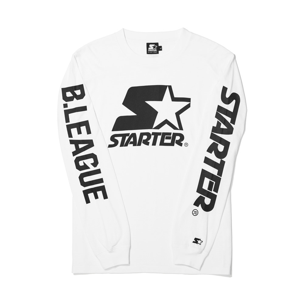 B.LEAGUE×STARTER BLACK LABEL　 ロングTシャツ(白) 詳細画像 1カラー 2