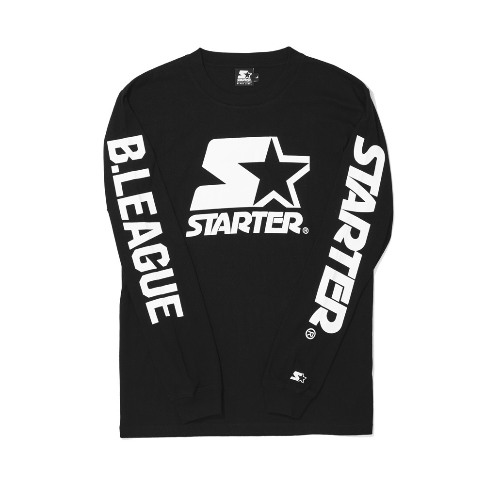 B.LEAGUE×STARTER BLACK LABEL　 ロングTシャツ(黒) 詳細画像 1カラー 2