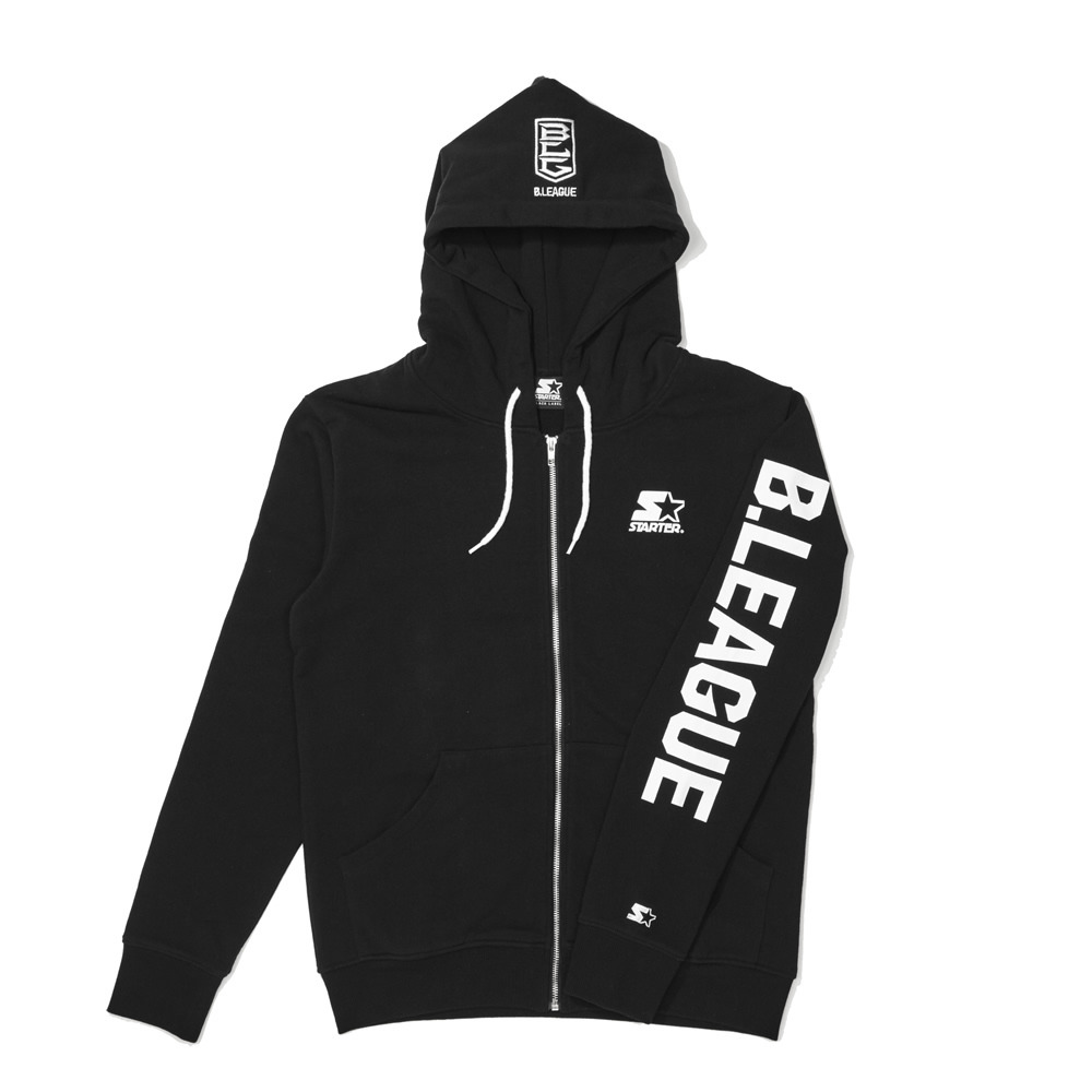 B.LEAGUE×STARTER BLACK LABEL ジップアップパーカー(黒)|B