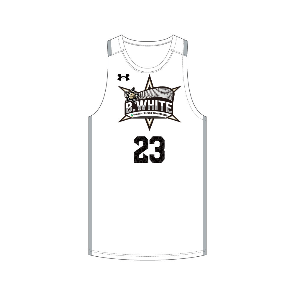 【30％OFF】＜りそなグループ Bリーグ オールスターゲーム＞レプリカユニフォーム＜B.WHITE＞ ナンバー加工あり 詳細画像 1
