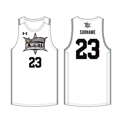＜りそなグループ Bリーグ オールスターゲーム＞オーセンティックユニフォーム＜B.WHITE＞ ネーム&ナンバー加工あり