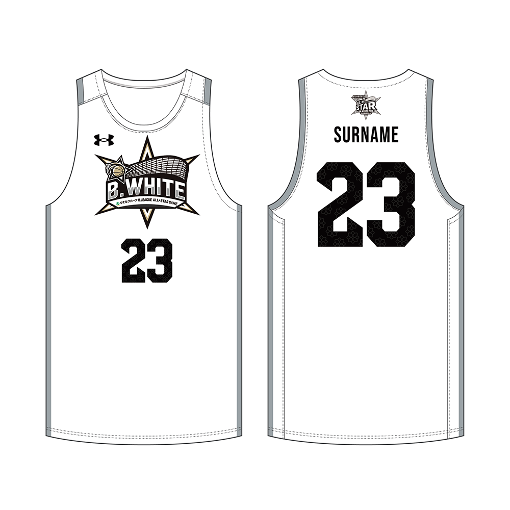 ＜りそなグループ Bリーグ オールスターゲーム＞オーセンティックユニフォーム＜B.WHITE＞ ネーム&ナンバー加工あり 詳細画像 1