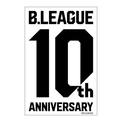 B.LEAGUE 10thロゴ アパレルステッカー