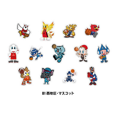 【B1 西地区マスコット】シークレットアパレルステッカー