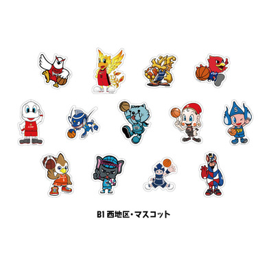 【B1 西地区マスコット】シークレットアパレルステッカー
