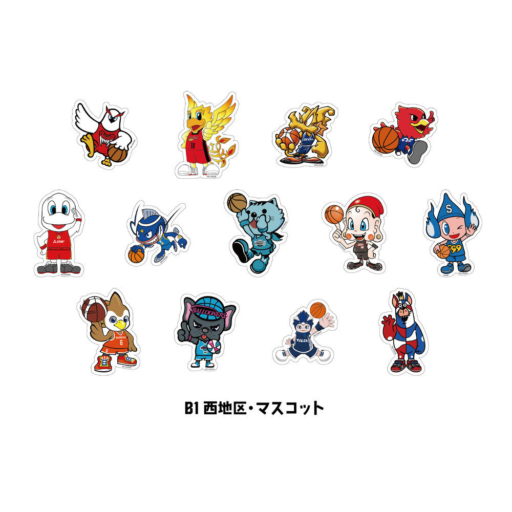【B1 西地区マスコット】シークレットアパレルステッカー 詳細画像 1カラー 1