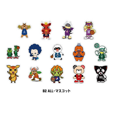 【B2 マスコット】シークレットアパレルステッカー
