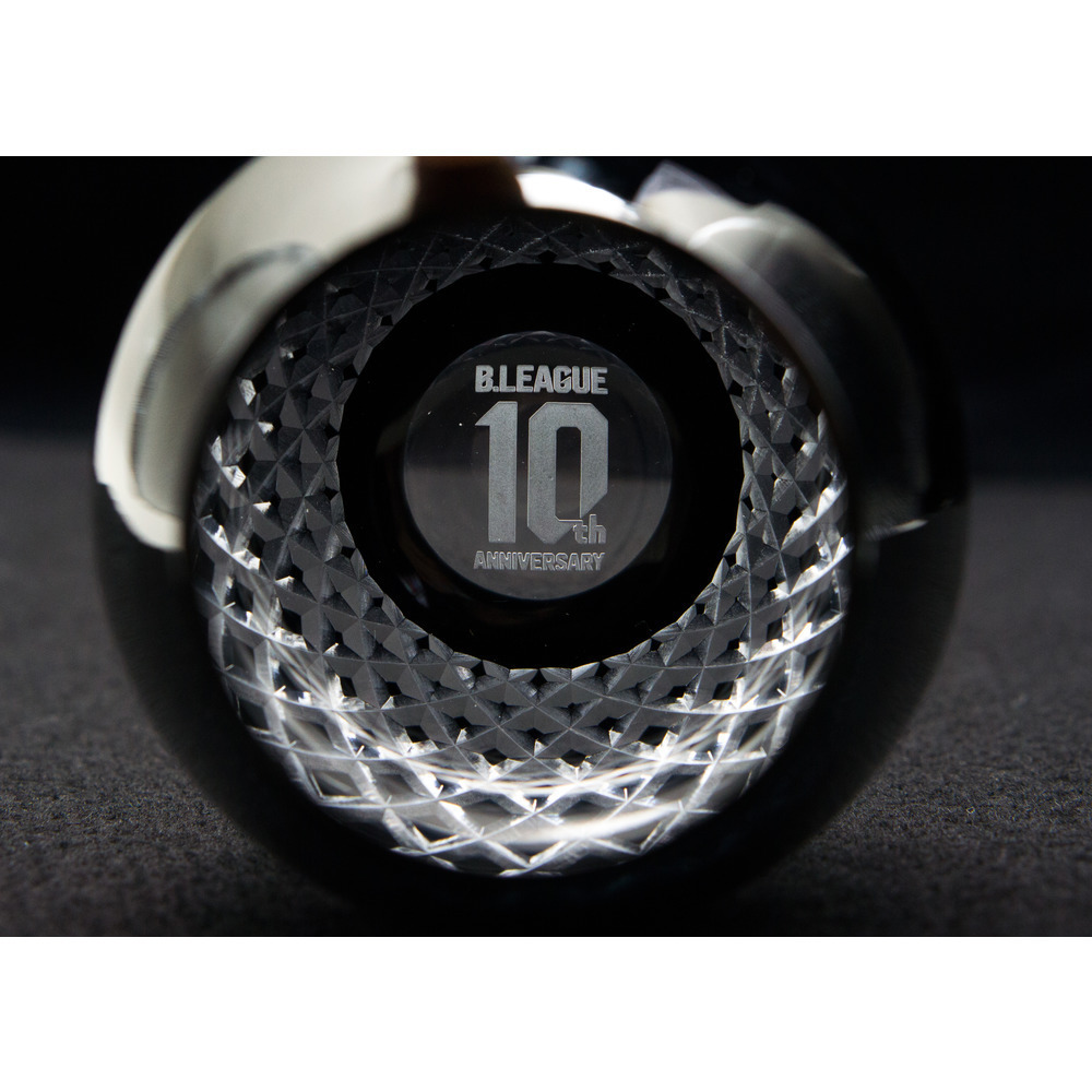 【数量限定】B.LEAGUE 10周年記念グラス「花蕾江戸切子 あられ 黒」 詳細画像 1カラー 3