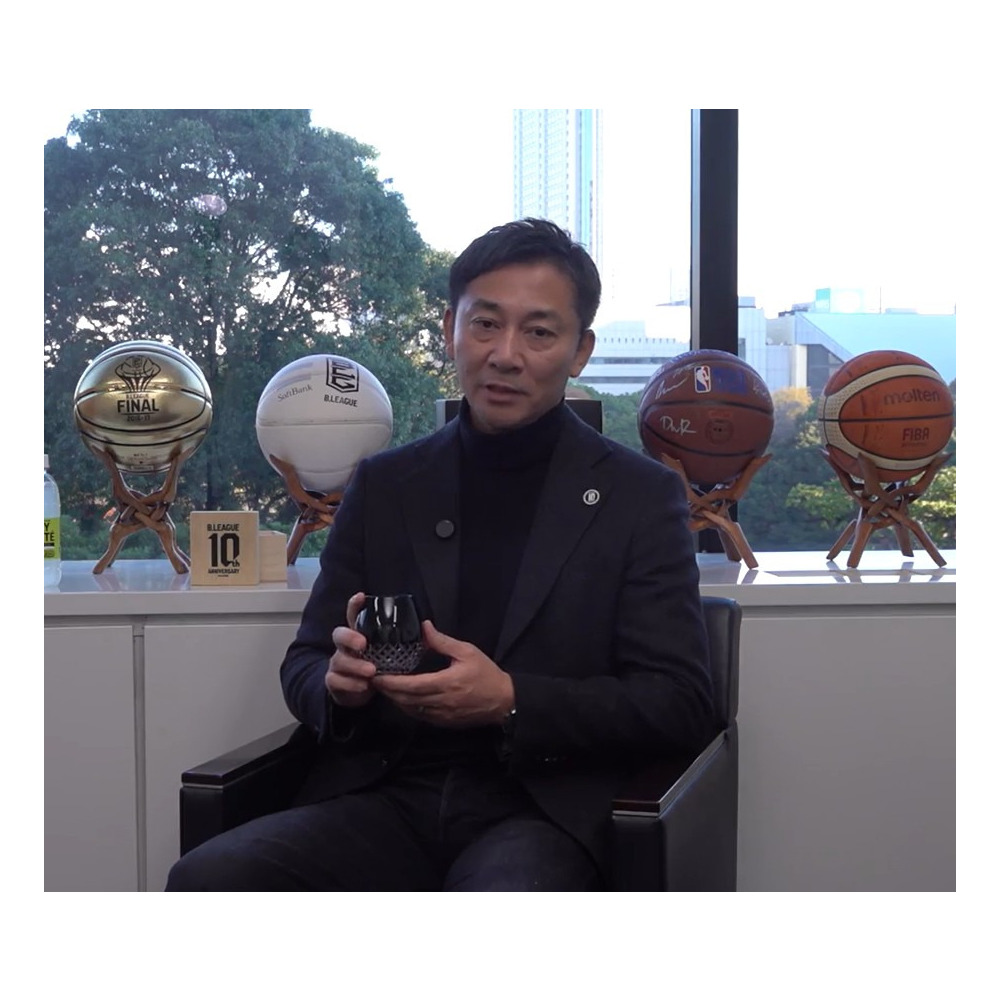 【数量限定】B.LEAGUE 10周年記念グラス「花蕾江戸切子 あられ 黒」 詳細画像 1カラー 5