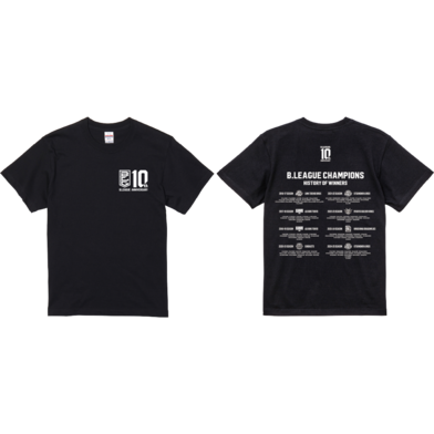 【全2色】B.LEAGUE 10th ANNIVERSARY History of Winners Tシャツ