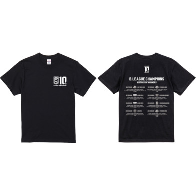 【全2色】B.LEAGUE 10th ANNIVERSARY History of Winners Tシャツ
