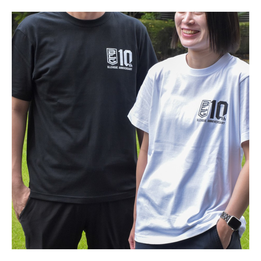 【全2色】B.LEAGUE 10th ANNIVERSARY History of Winners Tシャツ 詳細画像 ブラック 3