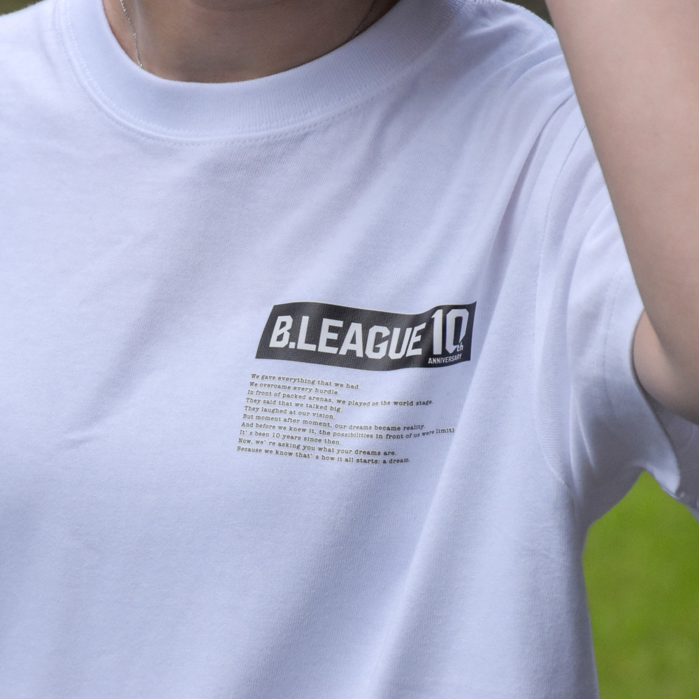 【全2色】B.LEAGUE 10th ANNIVERSARY Graphic Impact Tシャツ 詳細画像 ホワイト 6