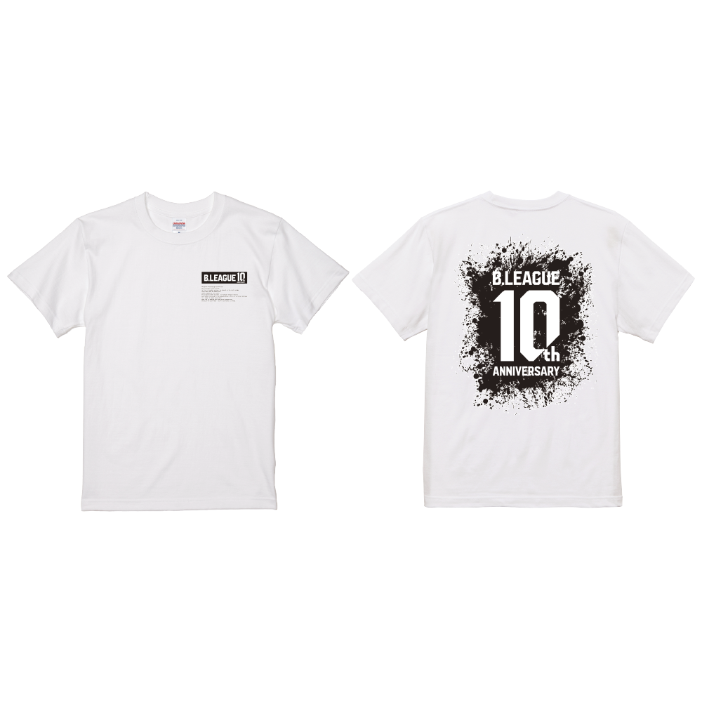 【全2色】B.LEAGUE 10th ANNIVERSARY Graphic Impact Tシャツ 詳細画像 ホワイト 1
