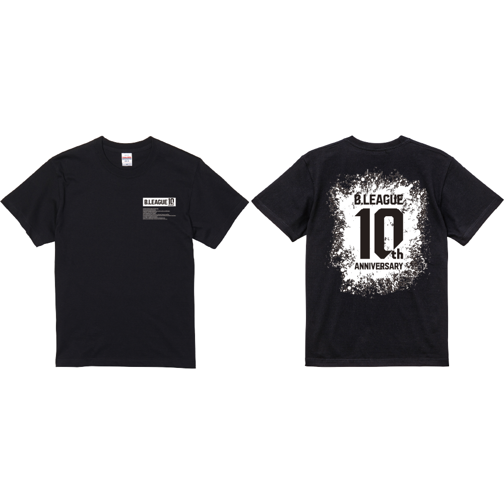 【全2色】B.LEAGUE 10th ANNIVERSARY Graphic Impact Tシャツ 詳細画像 ブラック 1