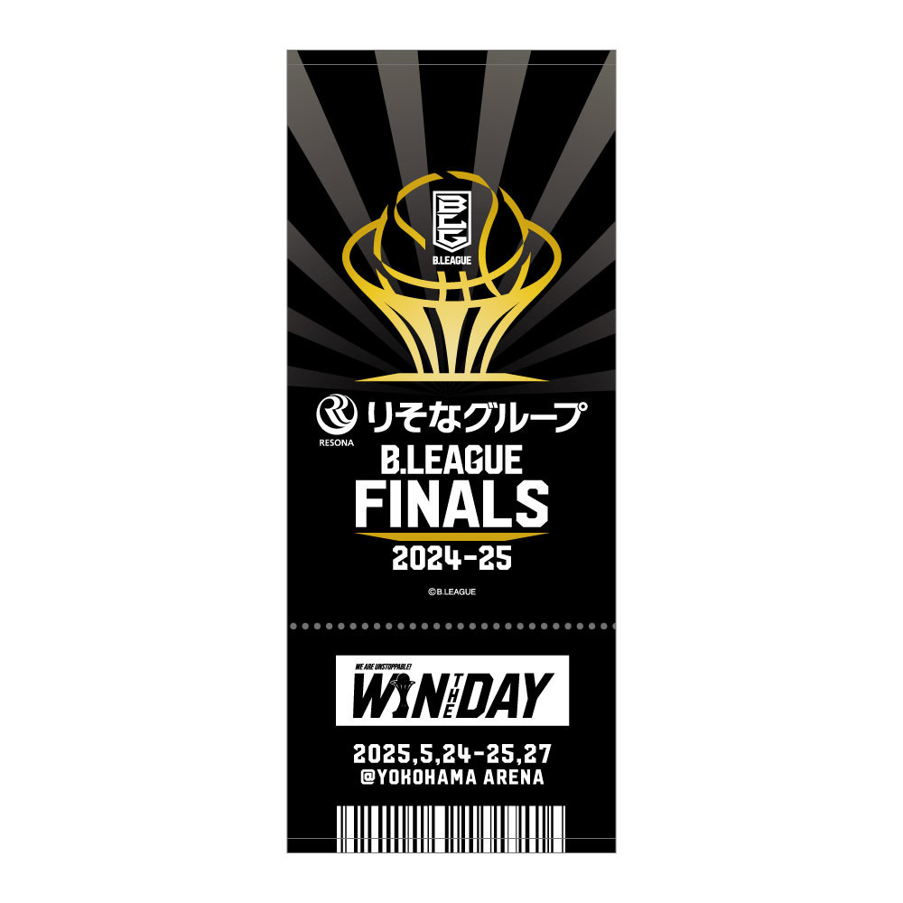 りそなグループ B.LEAGUE FINALS 2024-25 ロゴフェイスタオル 詳細画像 ONECOLOR 1