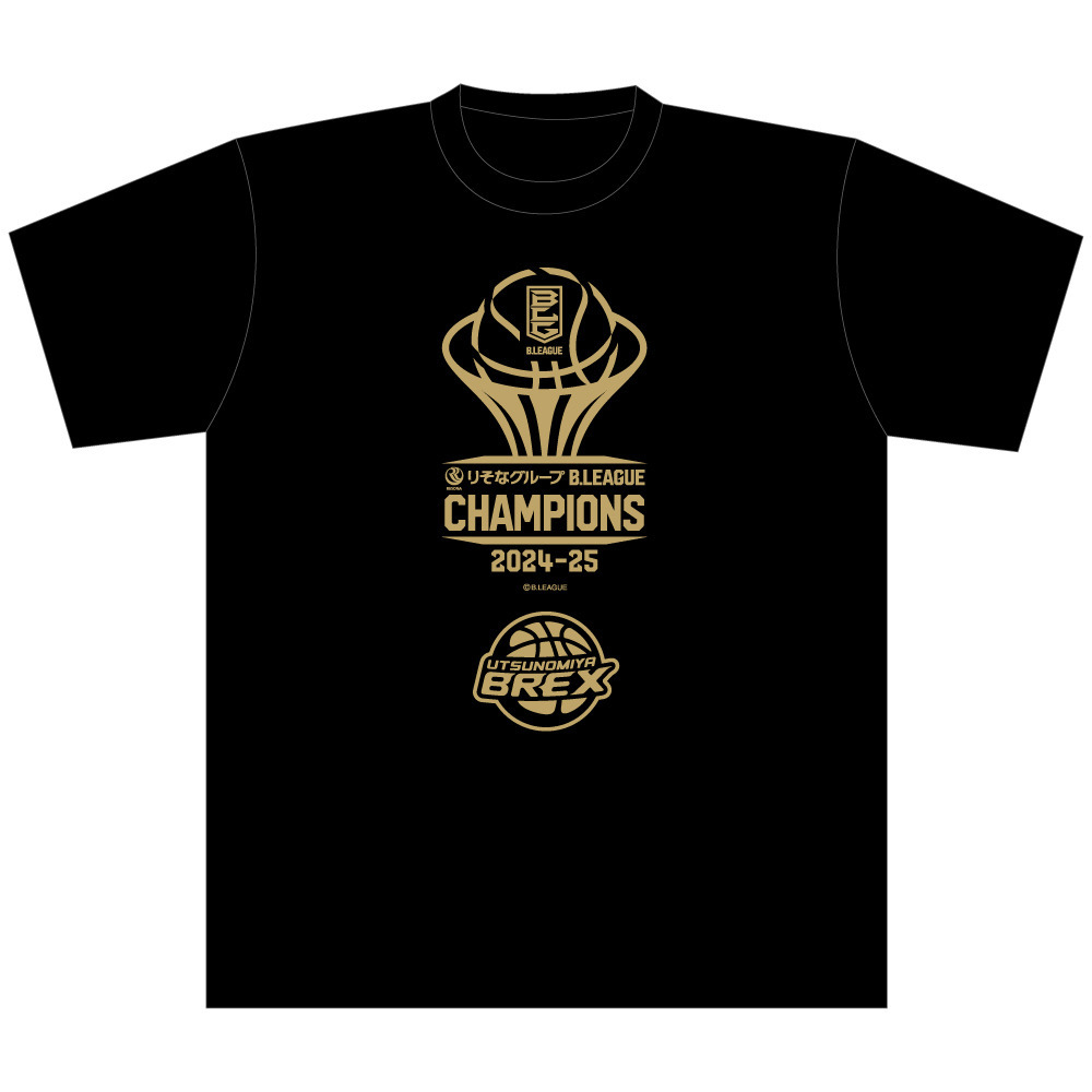 【オンラインストア限定|宇都宮ブレックス】 りそなグループ B.LEAGUE CHAMPIONS 2024-25 Tシャツ 詳細画像 ONECOLOR 1