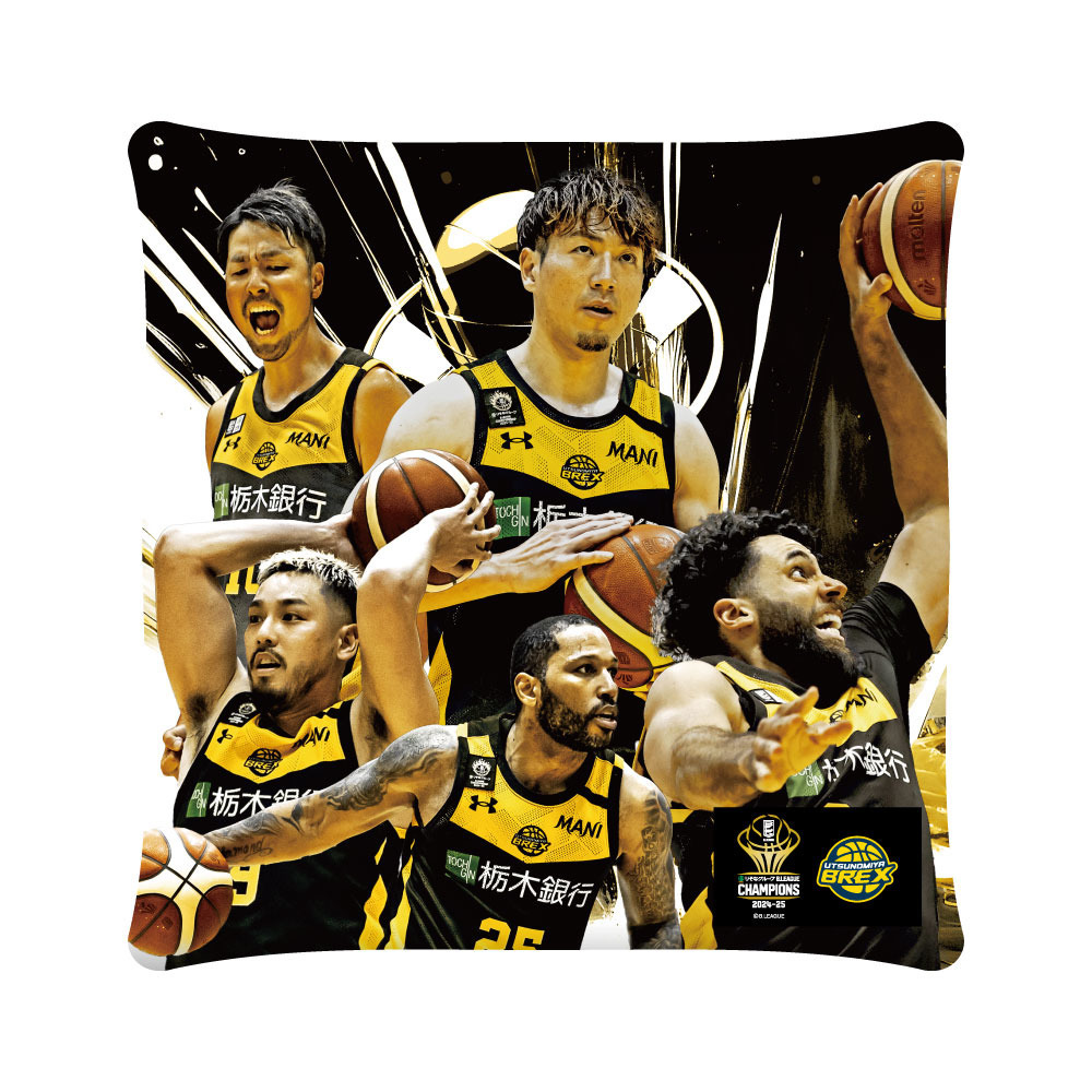 【オンラインストア限定|宇都宮ブレックス】 りそなグループ B.LEAGUE CHAMPIONS 2024-25　クッション 詳細画像 ONECOLOR 1